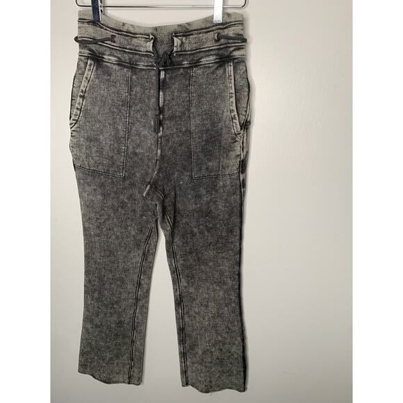 Free People Movement Pants Women's Small Gray semi Flair Leg - Picture 8 of 10